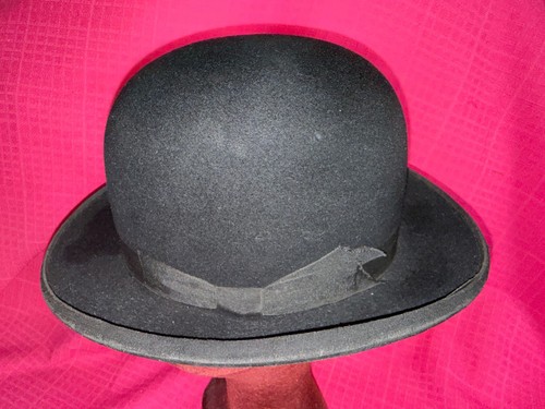 Ancien chapeau melon feutre - chapeau, en