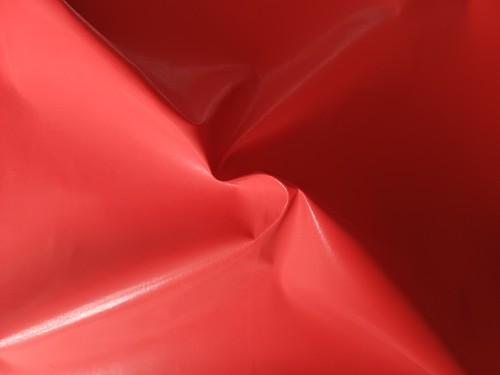 Tissus vinyle rouge vif - vinyle,