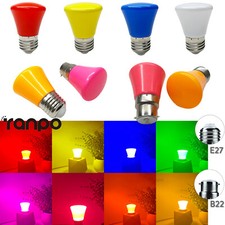LED Coloré Ampoule E27 B22 2W