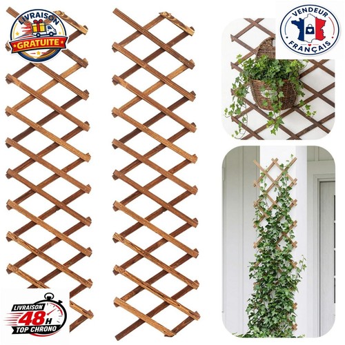 Treillis bois extensible - treillis,