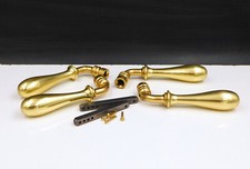 ▨7mm, set of 2 pairs of handles, solid brass door crutches, vintage