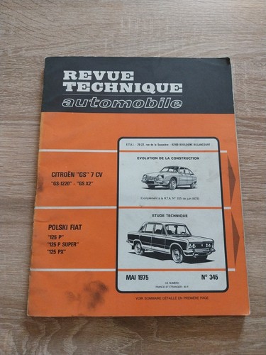 Revue technique polski fiat - technique,