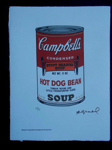 Lithographie andy warhol - warhol,