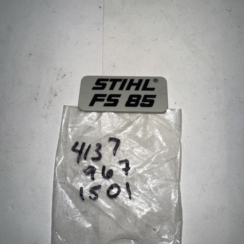 Stihl name plate - plate, fs