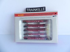 932-8102 / WALTHERS 1;160 / 5 ARTICULATED METAL WAGONS CRATE TRANSPORT