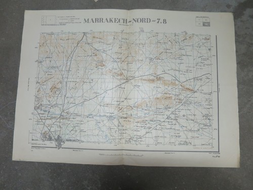 Marrakech nord ancienne carte - ancienne,