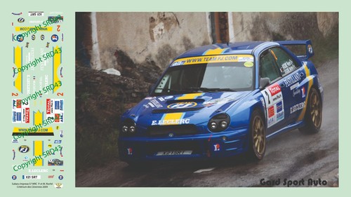 Decals subaru impreza wrc - 1/43,