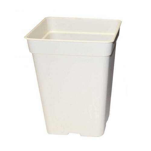 Pot carré blanc culture - pot,