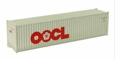 Container 40 pieds OOCL gris clair échelle HO 1/87