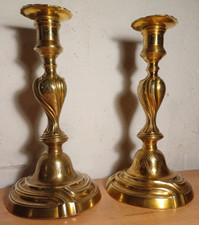 Very nice pair of bronze candle holders Louis XV era, 18th century