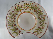 VERY NICE BEARD DISH "FLORAL DECOR" EARTHENWARE TO IDENTIFY 