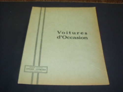 Rare brochure interne aux - brochure,