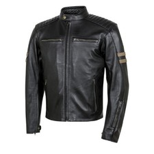 Veste Moto Homme En Cuir Moore Legend Noir