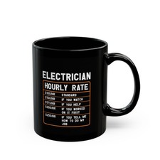 Electrician's Hourly Rate Mug | Funny Gift for Electricians, Work Coffee [...]