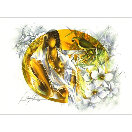 Poulet raymond lithographie - poulet,