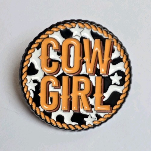 Pin rond cow girl thème - pin's,