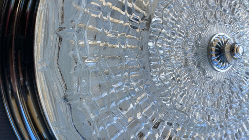Plafonnier rond verre epais - plafonnier,