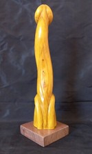 Sculpture  PHALLUS stylisé en bois Hauteur= 30,5 cm
