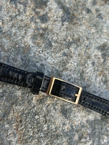 Bracelet montre noir cuir - noir,