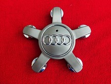 Audi Hub Cap Genuine - 135mm, Silver/Grey (8R0601165)