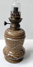 LAMPE A PETROLE FAIENCE