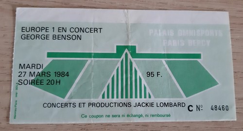 Ticket billet place concert - billet,
