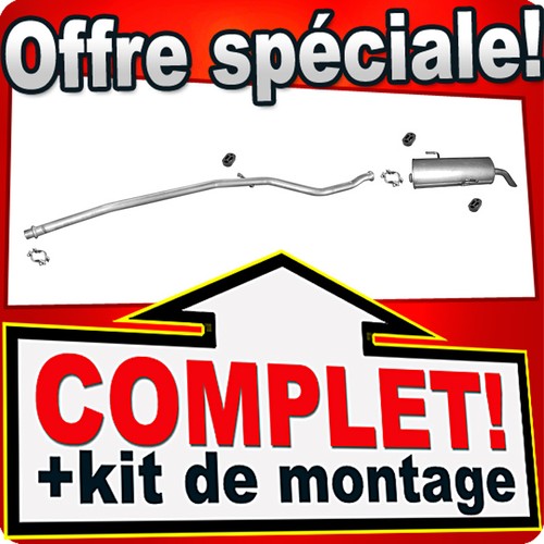 Ligne pot échappement pour - pot,