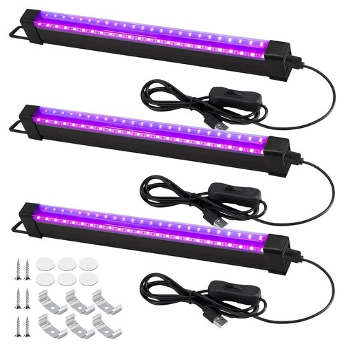 Tube led lumière - led, noire,