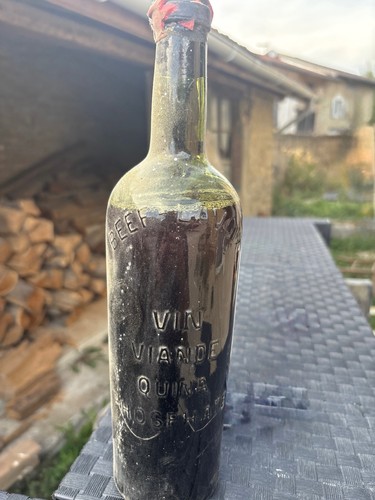 Bouteille ancienne vin viande - bouteille,