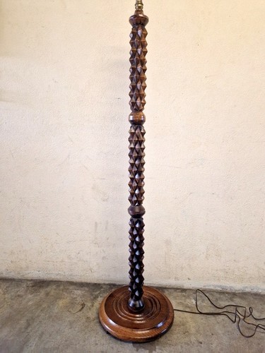 Lampadaire chêne bois - lampadaire, en