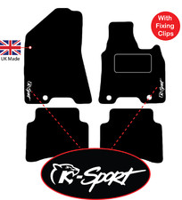 Tailored to fit Kia Sportage 2016 onward Carpet Floor Car Mats logo/fixing clips