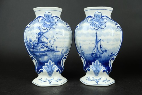 Paire vases bleu - vases,