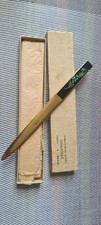 Vintage Bronze Letter Opener Paper Cup, Chantilly Enamel
