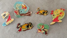 6 Pins Roger Rabbit et Jessica. Disney Amblin 1987