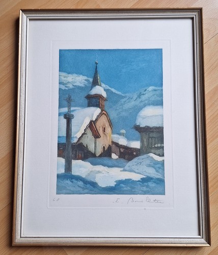Estampe edgard bouillette - estampe,