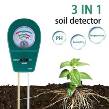 Testeur de sol de jardinage 3 en 1 pour pH précis pour humidité et nutriments
