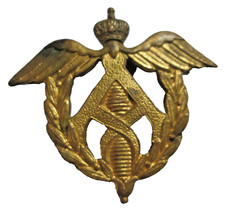 Insigne  BELGE : ADMINISTRATION MILITAIRE   - métal  jaune