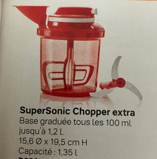 SUPER SONIC CHOPPER EXTRA  ( EXTRA CHEF  ) TUPPERWARE NEUF