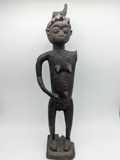 African Sculpture, Woman Eye Pearl Statue, Antique. Origin to Define. Nigeria?