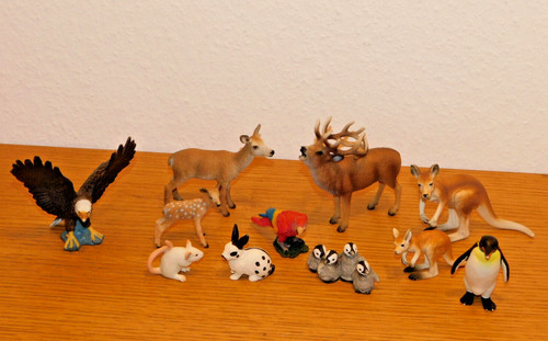 Lot schleich aigle lapin - 11,