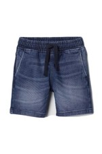 H&M Boys Sz 6-7Y Soft Dark Denim pull-on stretch waistband w/ drawstring.