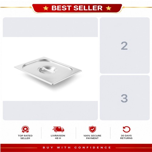 Couvercle hendi 2 inox - gn,