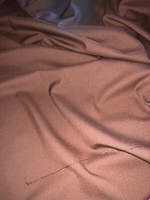 Antique woolen cotton blend fabric brown wide 150 cm x h 215 cm ref C647