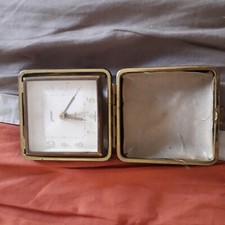 antique goldbuhl travel alarm clock