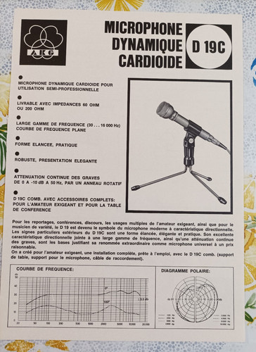Ancienne fiche brochure - ancienne,