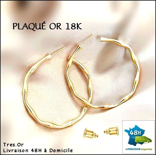 Plaqué 18k creoles - plaquÉ,