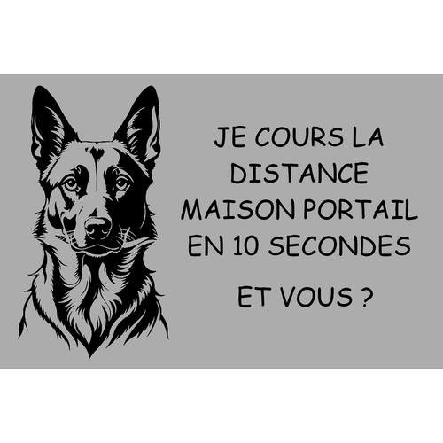 Plaque attention chien - attention, au