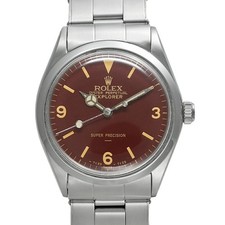 ROLEX Air King 5500 Brown Case Size 34mm x 34mm Men's Used Watch #84317