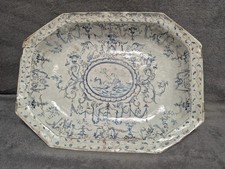 Ancien Rare  Grand Plat 17