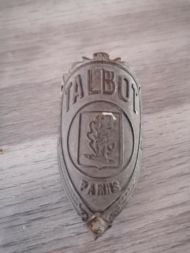 Plaque vélo ancienne talbot - plaque,